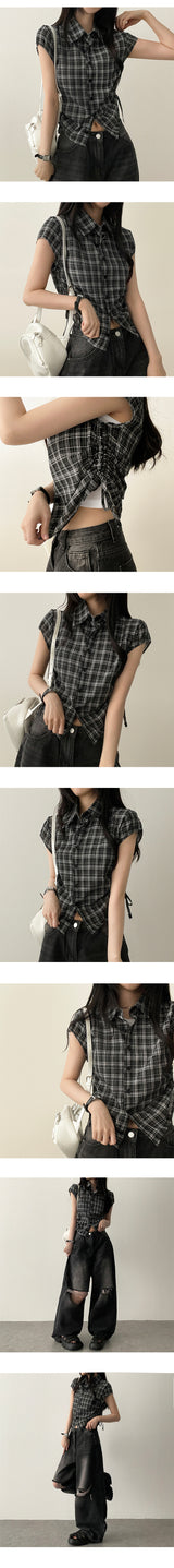 Lark cropped fine ribbed plain sleeveless top