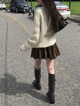Search Leather Vintage Eyelet Buckle Shoulder Bag