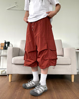 Nylon Cargo Bermuda Pants