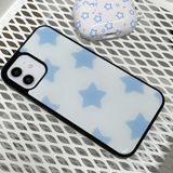 BLUE star flutter magsafe glass case