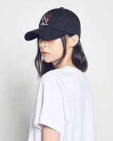 25FW LOVE ADLV COTTON BALL CAP BLACK