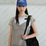 Cap Bust Shirring dress gray