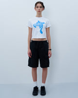 ツイストロゴクロップTシャツ　ホワイト