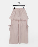 Karen frill cargo layered skirt pants