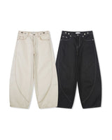 (UNISEX) Curve Non-fade Denim Pants
