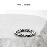 SS-blackline カーブチェーンリング_5/6/8mm_SILVER
