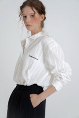 Pumpkin stripe skirt_charcoal