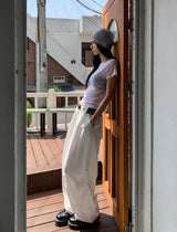 Sheer シースルー ボートネッククロップショートスリーブ
