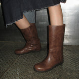 Keen 0005-1. Rubber Sole Mid-Leg Boots - 3colors