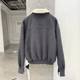 Boa Collar Short Blouson Jacket