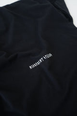 Hierarchy Studios - Runic Wide Logo Oversized T-Shirt Black