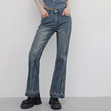 [NONCODE] Fluffy Washing Denim Bootcut Pants
