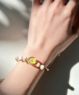yellow flower bracelet