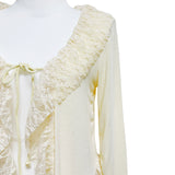 (2color) Ruffle Lace Soft Cardigan