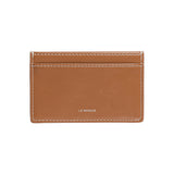 DOT Slim Pocket Mini Coin Transportation Card Wallet cognac wood