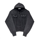 Lutz Pigment Hood Cardigan