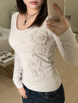 rose ribbed T