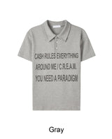 Tide Slim Lettering Collar Tee