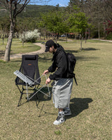 イージーサイドスナップバミューダスウェットパンツ