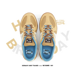 Happy Birds Day Retro German Training Shoes - BROWN