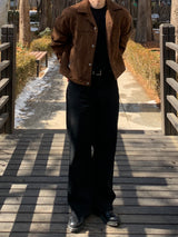 Rough Suede Crop Jacket