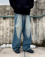 Frang washed denim pants
