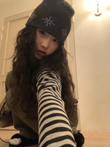 Starlight Round Stud Knit Beanie (6 colors)