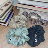 Étang Denim Scrunchie | Green
