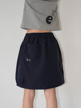 NYLON BALLOON SKIRT (NAVY)