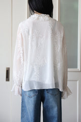 Pony Flower Frill Blouse
