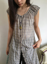 ニコ アンティーク ヴィンテージ ジェムストーン ロングネックレス