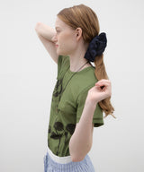 Lace Big Scrunchie - Navy