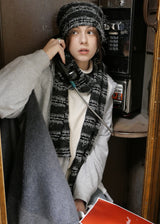 Sof Knit Long Muffler_Melange Grey