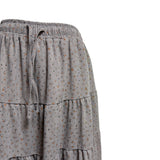(3color) Tiny Floral Tiered Long Skirt