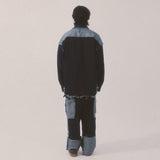 grunge roll-up denim pants_blue