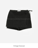 Wool wrap shorts