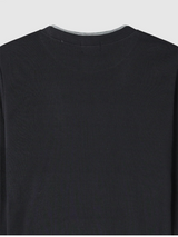 Shea color matching layered slim long sleeve tee