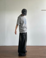 タイムプリントショーツスリーブTシャツ