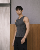 Exposed Seam Ribbed Tank