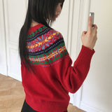 Pomel Nordic Loose Fit Round Knitwear