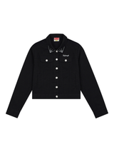 1/2 WEB TRUCKER DENIM JACKET (BLACK)