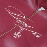 Vintage Spray Plast Hood Zip-up (Burgundy)