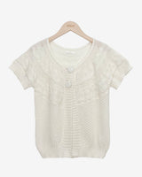Meku Knit Short-Sleeve Cardigan