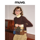 muva. 本革スエード 3WAY チェック柄 3WAYリュック