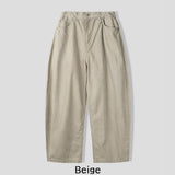 Nowell Back-Banding Cotton Wide Pants