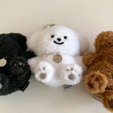 Plush Poodle Puppy Keychain (Necklace SET)