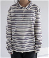 sume stripe sweatshirt long sleeve T