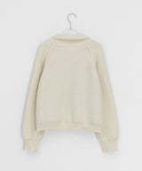 Hudley Pocket High Neck Knit Zip-Up Cardigan