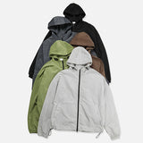 E-D two-way windbreaker hooded jumper