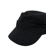 Stripe Shirring Madoros Cap